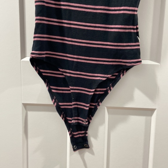 Vans Lizzie Armanto Size Small striped bodysuit EUC - Picture 7 of 10